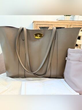 Authentic Mulberry Taupe Bayswater